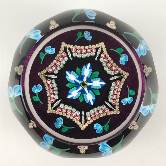 Perthshire PP219 2000 Magnum Flower & Cane Millefiori Lampwork Paperweight Cert - Picture 1 of 16